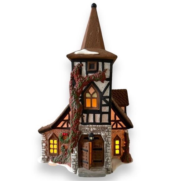 Department 56 Dickens Village Old Michael Church (Retired) #55620 With Box - Picture 1 of 11